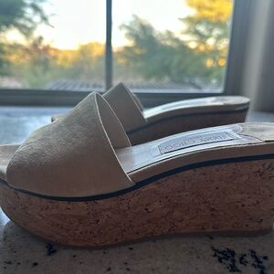 Jimmy Choo classy platform sandal wedges